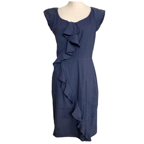 REBECCA Taylor Blue Femme Work Dress size 8 - Picture 2 of 9